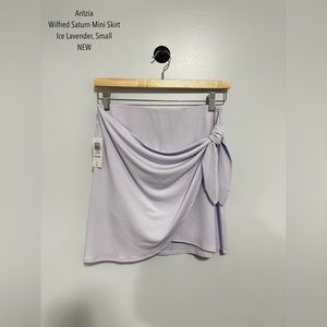 Aritzia | Wilfred Saturn Mini Skirt | Ice Lavender, Small | NEW
